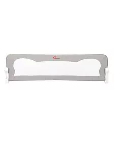 Qmini - Bariera de pat 150 x 42 cm, Rhea, Grey