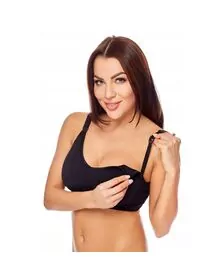 Qmini - Sutien pentru alaptat Aneta, S/M, Black