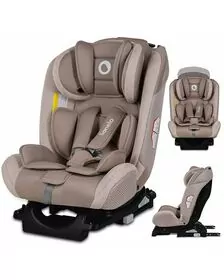 Lionelo - Scaun auto Sander Spatar reglabil, Forward-Facing sau Rear-Facing, Pozitie de somn, 0-36 Kg, Cu Isofix si centura Top Tether, Bej