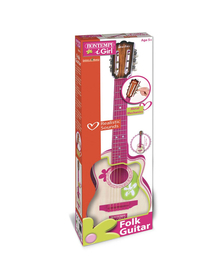 BONTEMPI CHITARA DE LEMN CU 6 CORZI ROZ