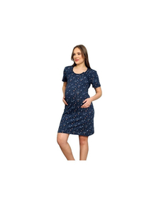 Qmini - Camasa de alaptat, Din bumbac, Cu nasturi, Christina, Masura XL