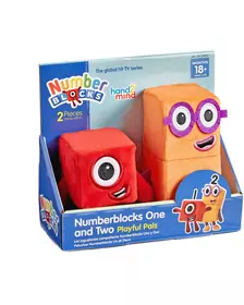 Set mascote din plus Numberblocks - Unu & Doi