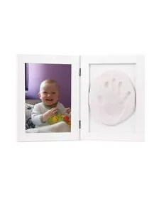 Baby HandPrint - Kit mulaj Memory Frame, Cu rama foto 13x18 cm, Alb