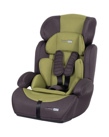 Scaun auto pentru copii, Saturn, Pentru grupele de greutate 9-36 Kg, Spatar si tetiera reglabile, Centura in 5 puncte, FreeON, Green/Black