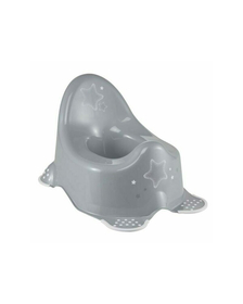 Olita copii anatomica, Star, Cu functie antialunecare, Cu spatar inalt, 38 x 27 x 23.5 cm, Keeeper, Grey