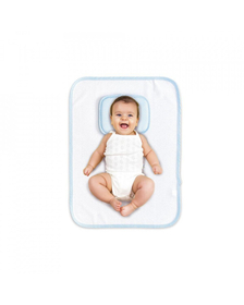 Salteluta de infasat pliabila cu pernuta BabyJem (Culoare: Bleu)