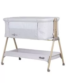 Patut Co-Sleeper Chipolino Sweet Dreams grey stars wood