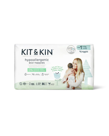 Scutece Hipoalergenice Eco Kit&Kin, Marimea 1, 2-5 kg, 160 buc