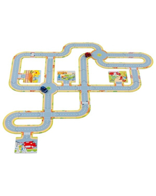 Circuit de podea cu 2 masinute die cast incluse