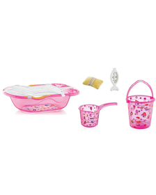 Set de baie cu 6 piese BabyJem (Culoare: Roz)