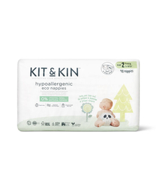 Scutece Hipoalergenice Eco Kit&Kin, Marimea 2, 4-8 kg , 152 buc
