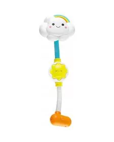 Bocioland - Jucarie luminoasa pentru baie, Cloud shower, Cu sistem de prindere cu ventuze