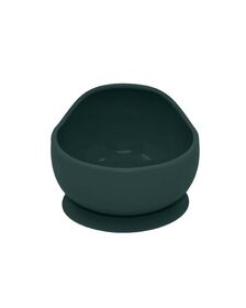 Petite&Mars - Bol din silicon fara BPA, Cu ventuza, TAKE&MATCH, 6 luni+, 350 ml, Verde Inchis