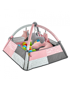 Centru de joaca cu bile BabyJem Toy Ball Play Mat (Culoare: Roz)