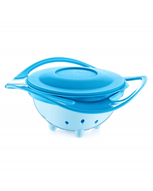 Bol multifunctional cu capac si rotire 360 grade Amazing Bowl (Culoare: Bleu)