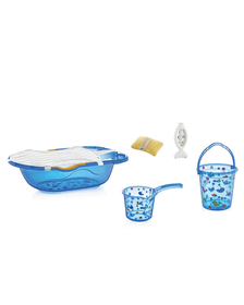 Set de baie cu 6 piese BabyJem (Culoare: Bleu)