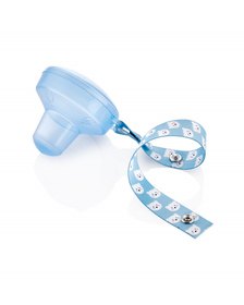 Cutiuta pentru suzeta cu lantisor BabyJem (Culoare: Bleu)