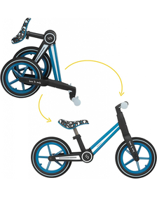 Bicicleta fara pedale pliabila Ronny, Denim, Albastru, Skiddou