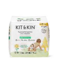 Scutece Hipoalergenice Eco Kit&Kin Pull Up Junior, Marimea 5, 12-17 kg, 118 buc
