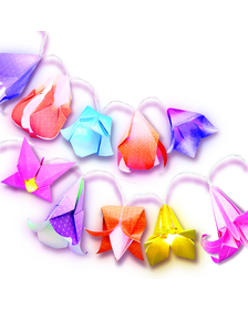 Set creativ DIY - Luminite cu flori origami