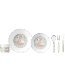 SET ALIMENTATIE FLAMINGO PARTY 6PIESE