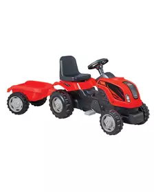 Tractor cu pedale si remorca Micromax MMX Rosu