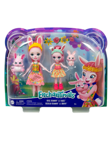 ENCHANTIMALS SET PAPUSI SURORI SI ANIMALUTELE LOR  BREE BUNNY SI TWIST SI BEDELIA BUNNY SI TAPPY