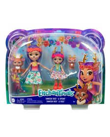 ENCHANTIMALS SET PAPUSI SURORI SI ANIMALUTELE LOR  DANESSA DEER SI SPRINT SI DANETTA DEER SI FLEET