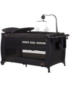 Patut pliabil Chipolino Bella ebony