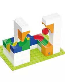 Jucarie Marble Run extensie de catapultare Hubelino (41 piese)