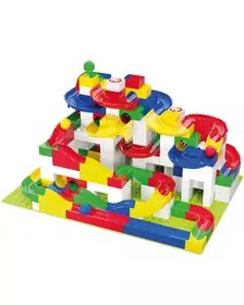 Jucarie Marble Run cutie de constructie mare Hubelino (213 piese)