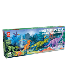 Puzzle pentru copii cu dinozauri fotoluminescent (200 piese, 1.5m)