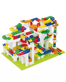 Jucarie Marble Run mega cutie de constructie Hubelino (585 piese)