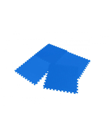 Covor puzzle 4 piese 60x60 cm, 12 mm, albastru