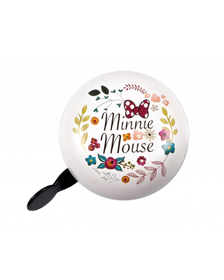 Claxon retro Seven Minnie-Flowers pentru bicicleta, alb