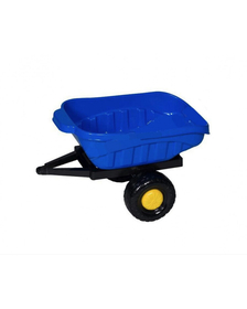 Remorca pentru tractor cu pedale, albastru