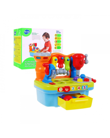 Jucarie multifunctional senzorial, banc de lucru cu sunete si lumini, Hola
