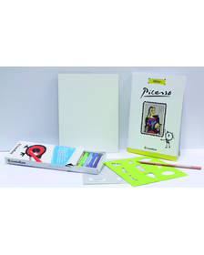 Kit Creativ si puzzle 224 piese Atelier Picasso, Ludattica, 8-9 ani +