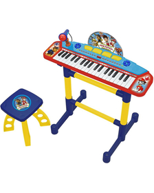 Keyboard electronic cu microfon si scaunel Paw Patrol