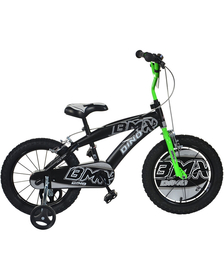 Bicicleta copii Dino Bikes 14" BMX negru si verde