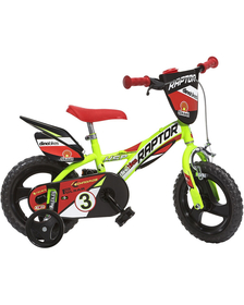 Bicicleta copii Dino Bikes 12" Raptor galben