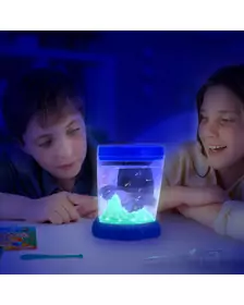 Set educativ STEM - AQUA DRAGONS    Habitat Deluxe in culori schimbatoare si LED-uri