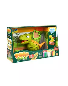 Set plastilina, accesorii si jucarie pentru modelaj Lovin - Dino Max