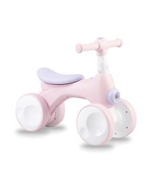 Bicicleta cu lumini, sunet si difuzor de balonase, Momi Tobis - Pink