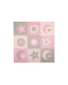 Covoras de joaca puzzle 120x120 cm Momi, Nebe - Pink