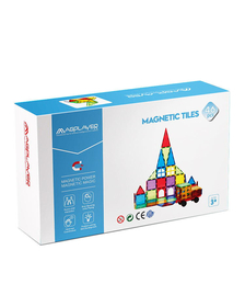 Set de constructie magnetic 3D - 46 piese