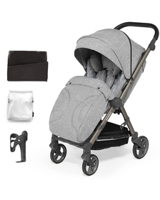 Carucior sport pliabil Skiddou Mell Normandic dream, ultracompact pentru calatorii, Gri deschis