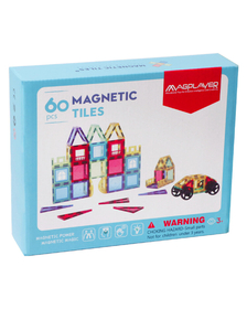 Set de constructie magnetic 3D - 60 piese