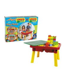 Set constructie Unico Plus Masuta cu 31 piese cu suport