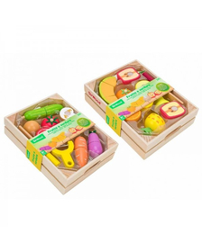 Set fructe sau legume din lemn cu velcro Globo
